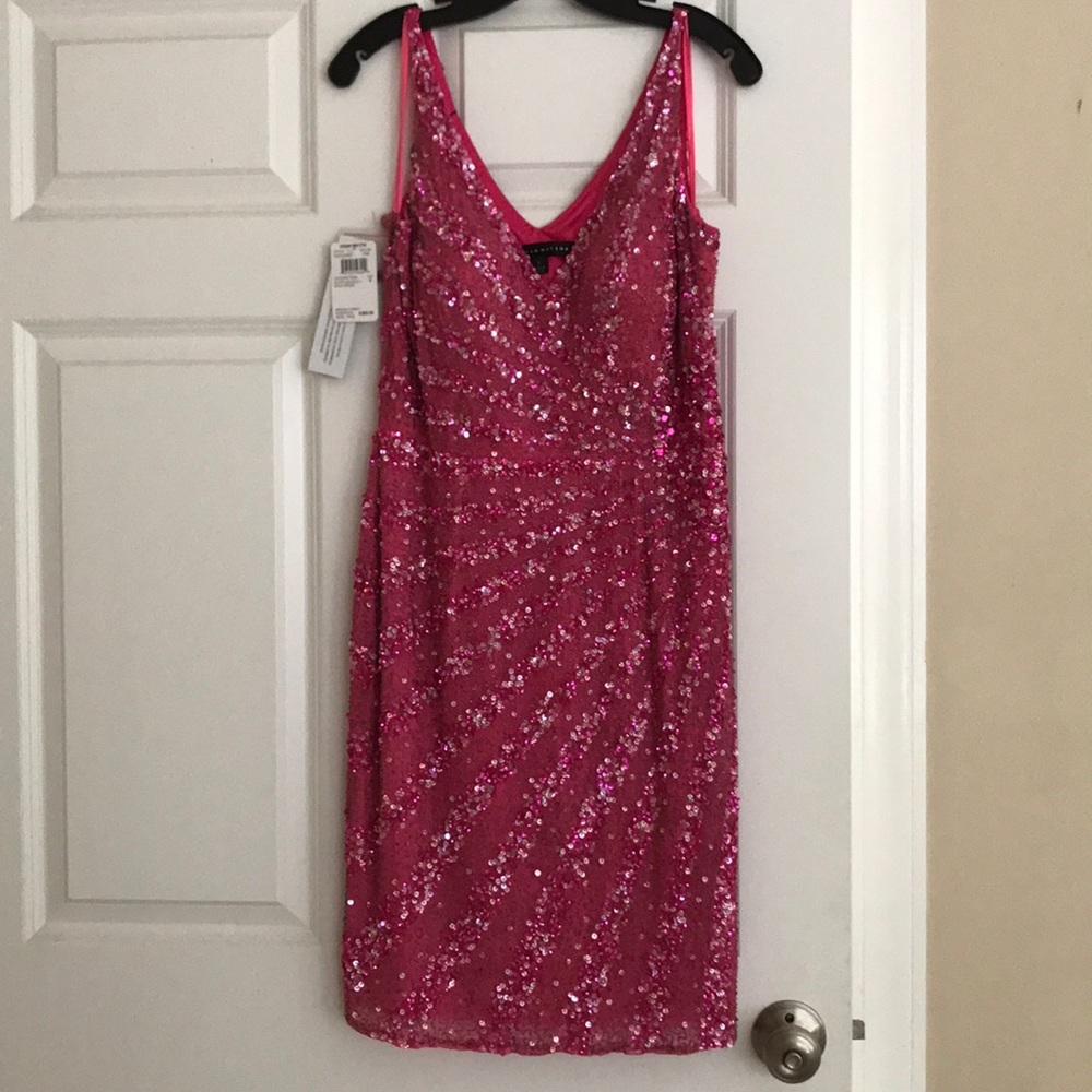 Pink sequins dress